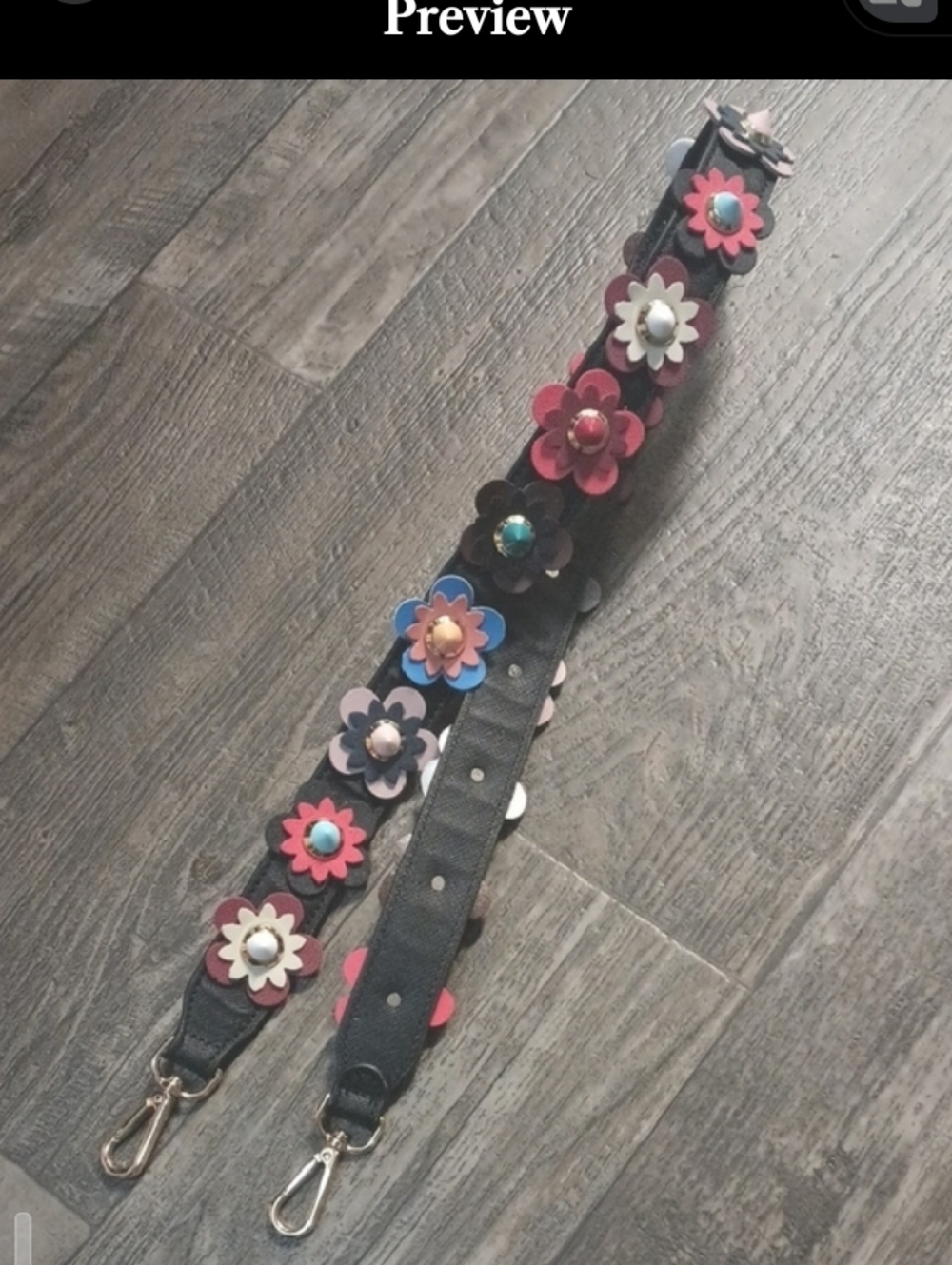 Handbag Replacement Strap with Gold Accessories - Picture 4 of 9
